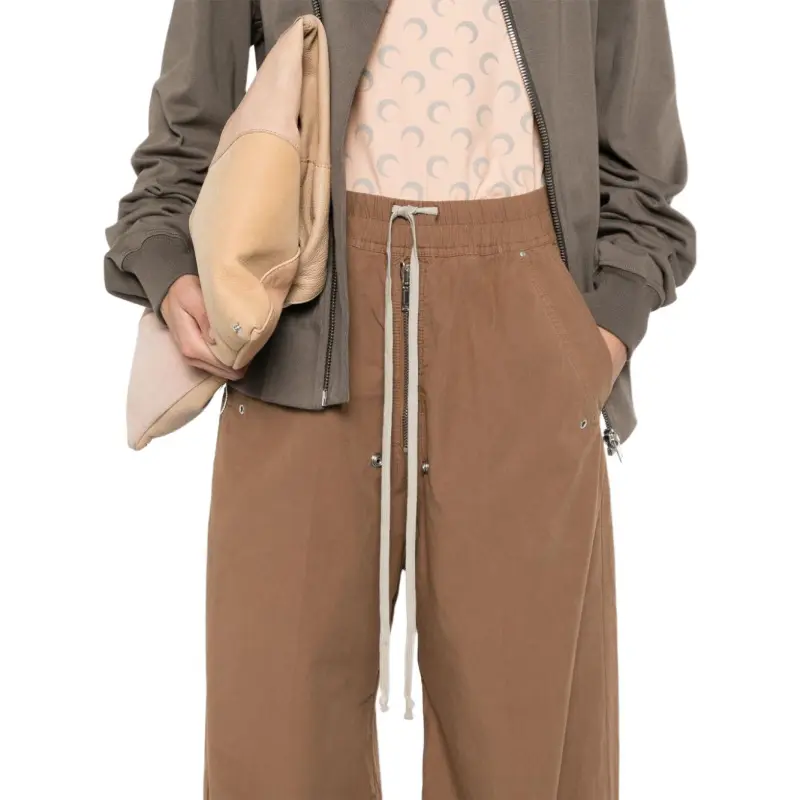 Rick Owens DRKSHDW Gabardine Straight Leg Drawstring Trousers-4