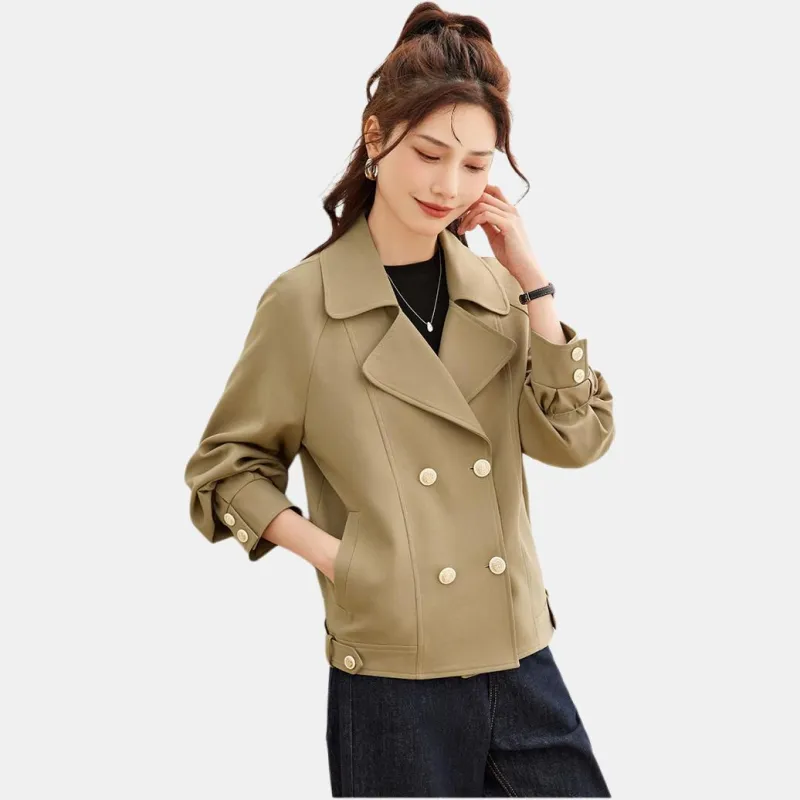 TERRE BLEUE Jackets Coats Women's Khaki-2