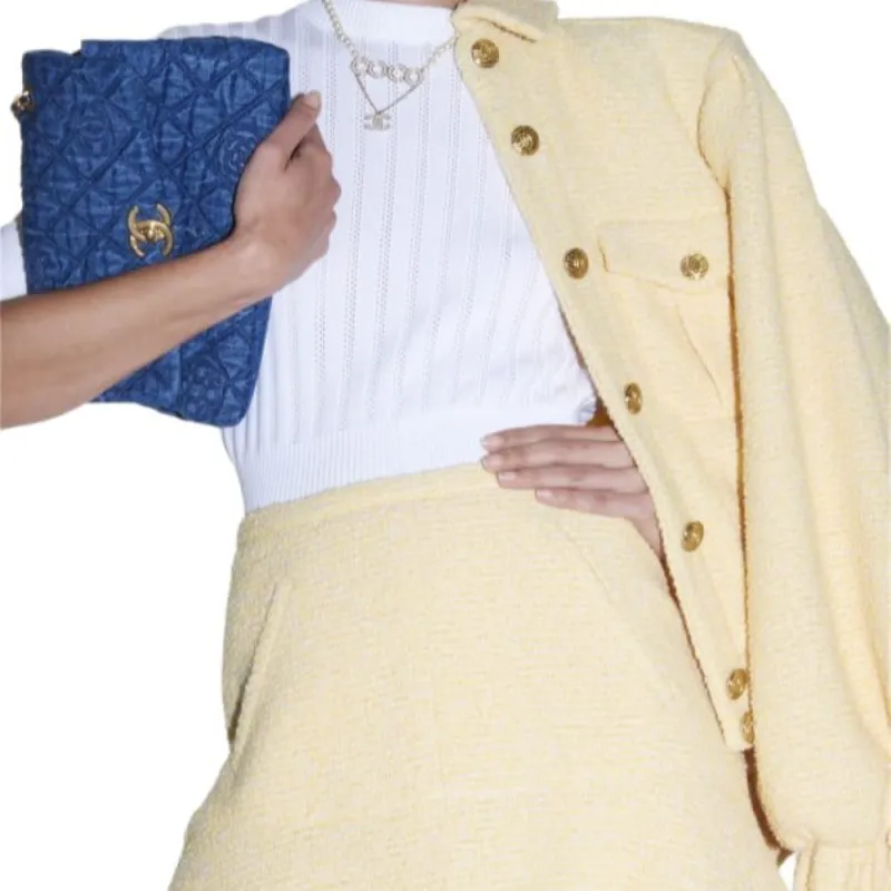 CHANEL Jackets Women's Yellow-2