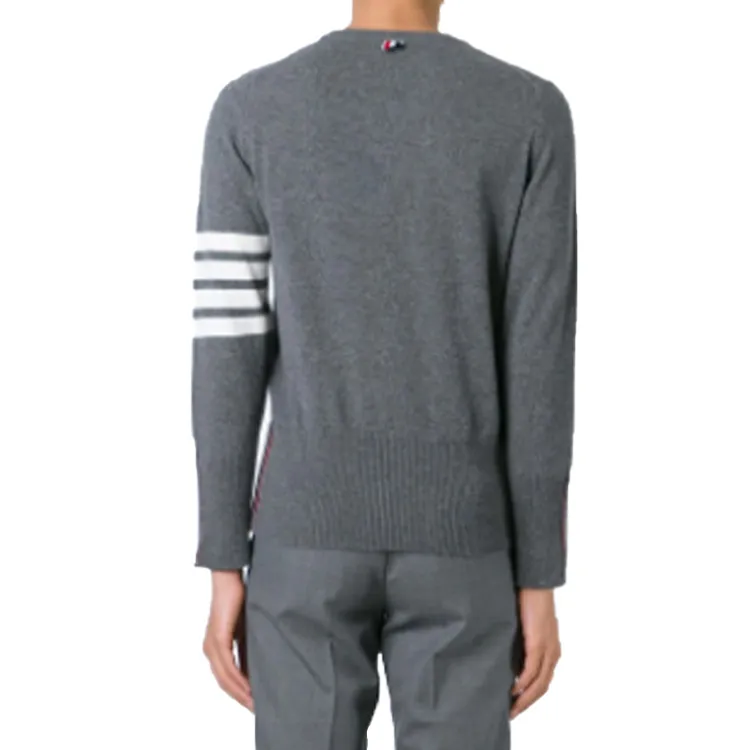 THOM BROWNE 4 Bar Crewneck Jumper-2