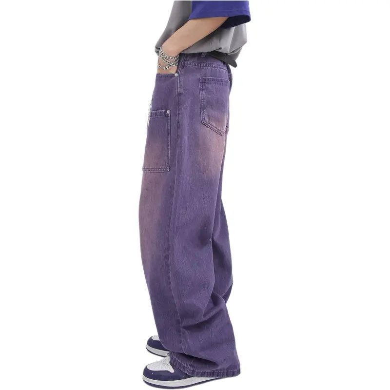 Concubine Zhu Jeans Unisex Purple-4