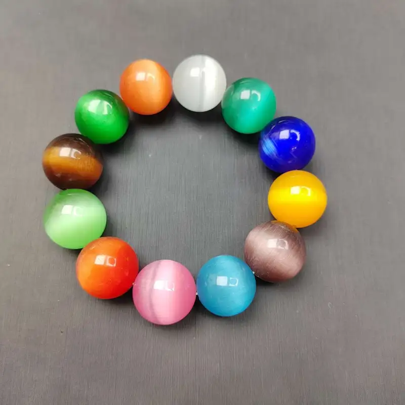 YOULING Glass Cat Eye Bracelets Unisex-1