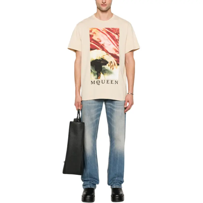 Alexander McQueen Graphic Printed Crewneck T Shirt-1