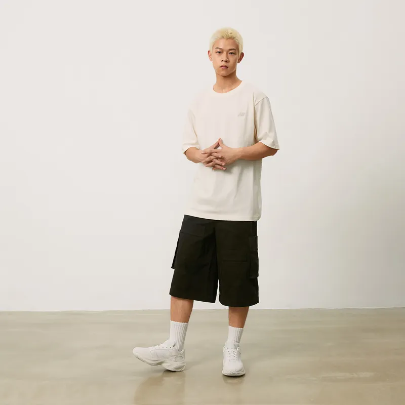 New Balance Runners T Shirt Unisex Ivory White-3