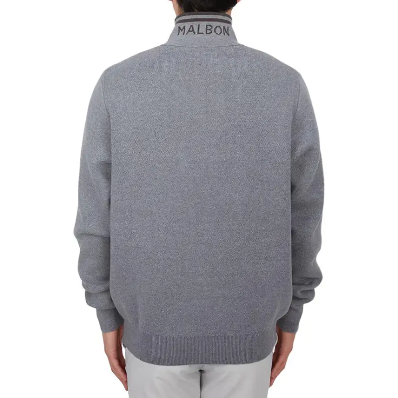 Malbon Golf Knitwear Men's Gray-1