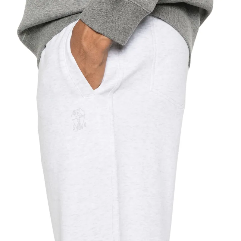 Brunello Cucinelli Logo print Track Pants-5