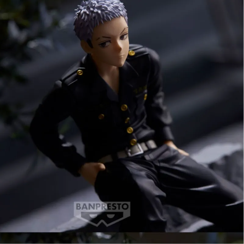 BANPRESTO Tokyo Revengers Break Time Takashi Mitsuya Sitting Posture Bonus Gifts Black 13cm-3