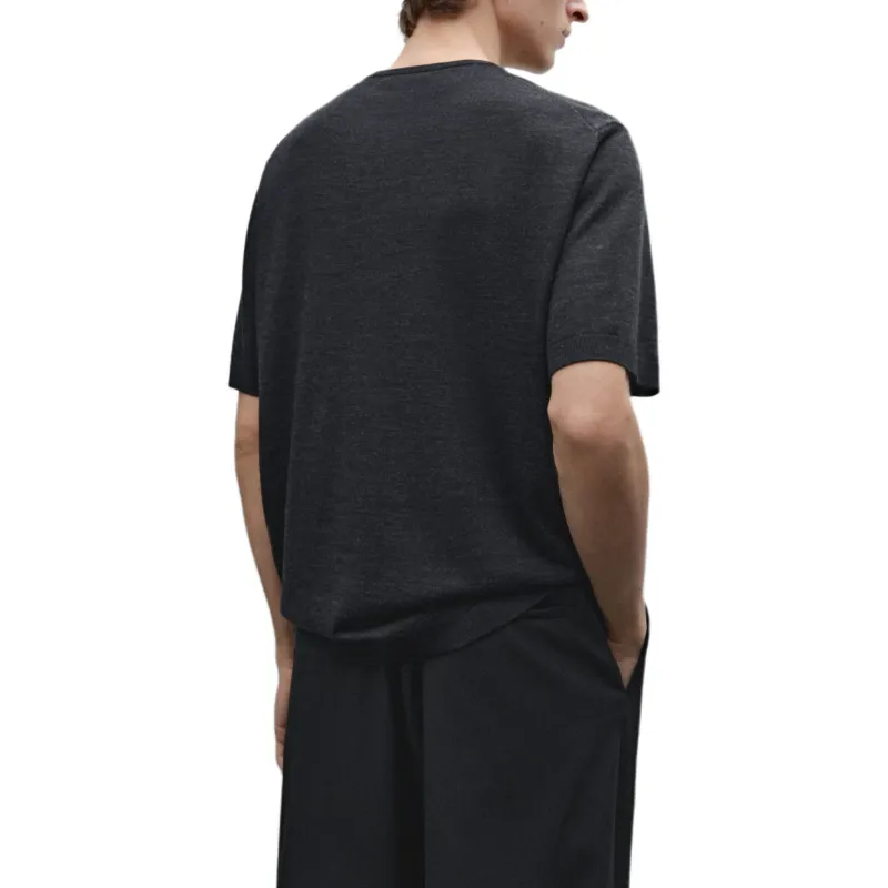 Massimo Dutti T Shirt Men's Dark Gray-4