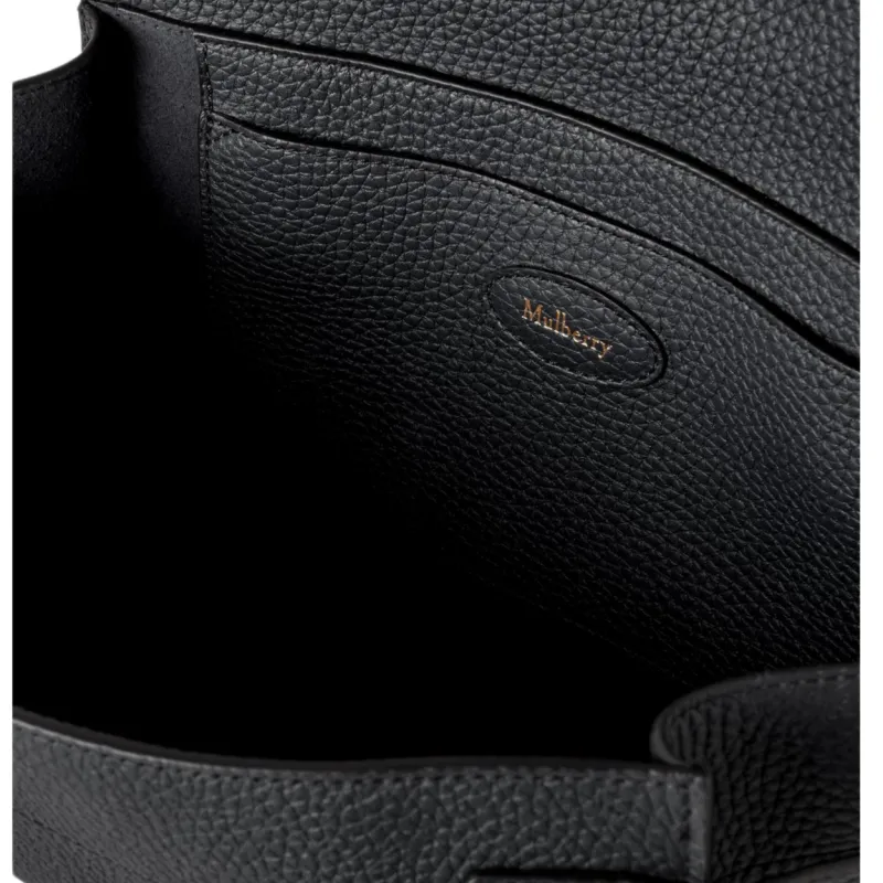 Mulberry Bayswater Cow Leather Handbag Mini Women's Black-4