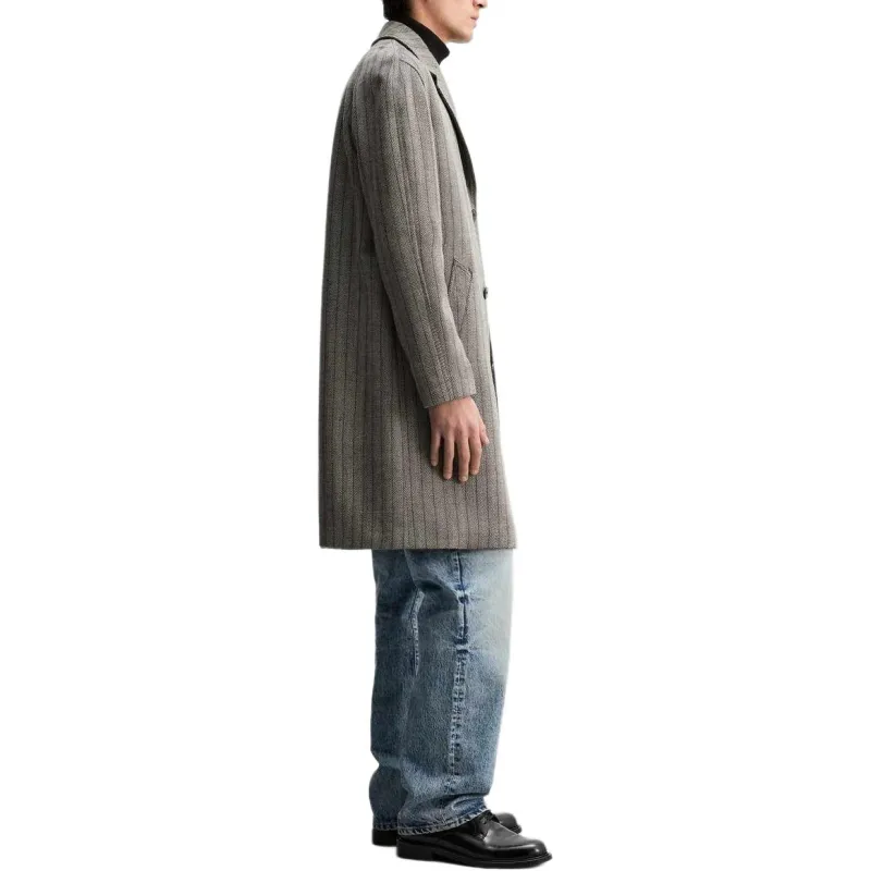 ZARA Coats Men Gray-2