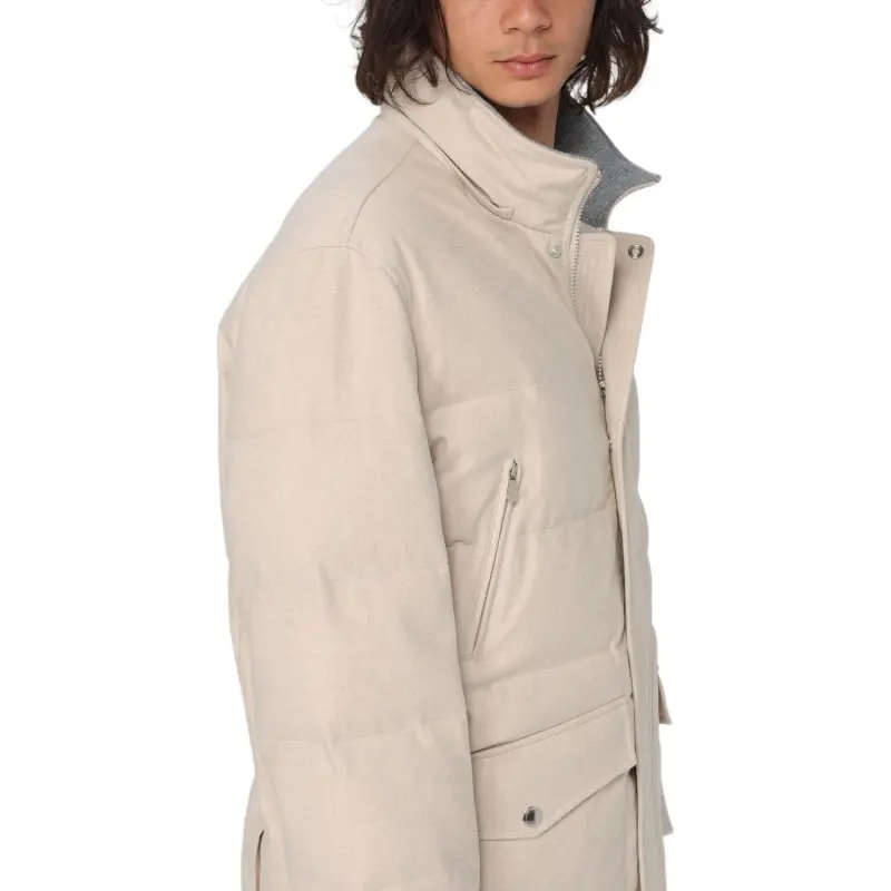 Brunello Cucinelli Hooded Down Jacket-4