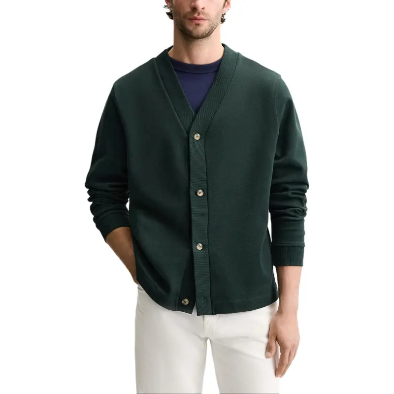 ZARA Knitwear Men Duck Green-4