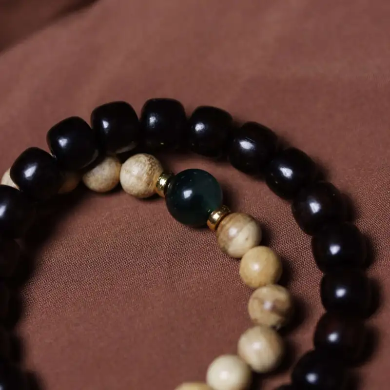 Lordship Ebony Bead Chain Unisex-6