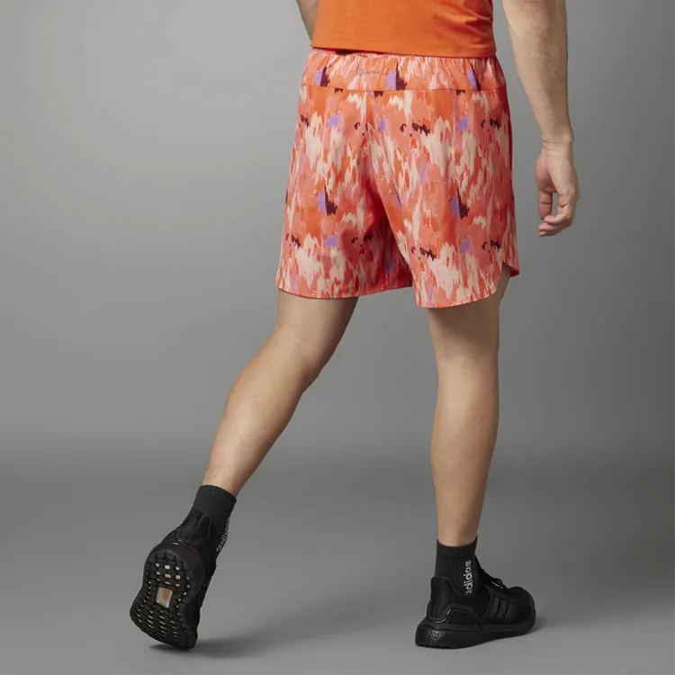 Adidas Casual Shorts Men Orange Red-2