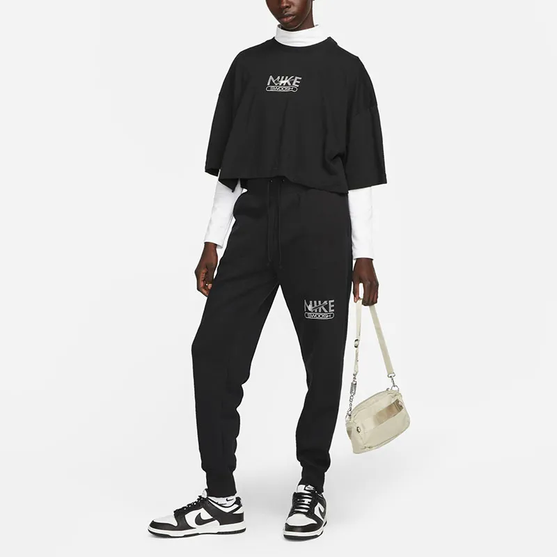 Nike Crop Tops Women's Black-2