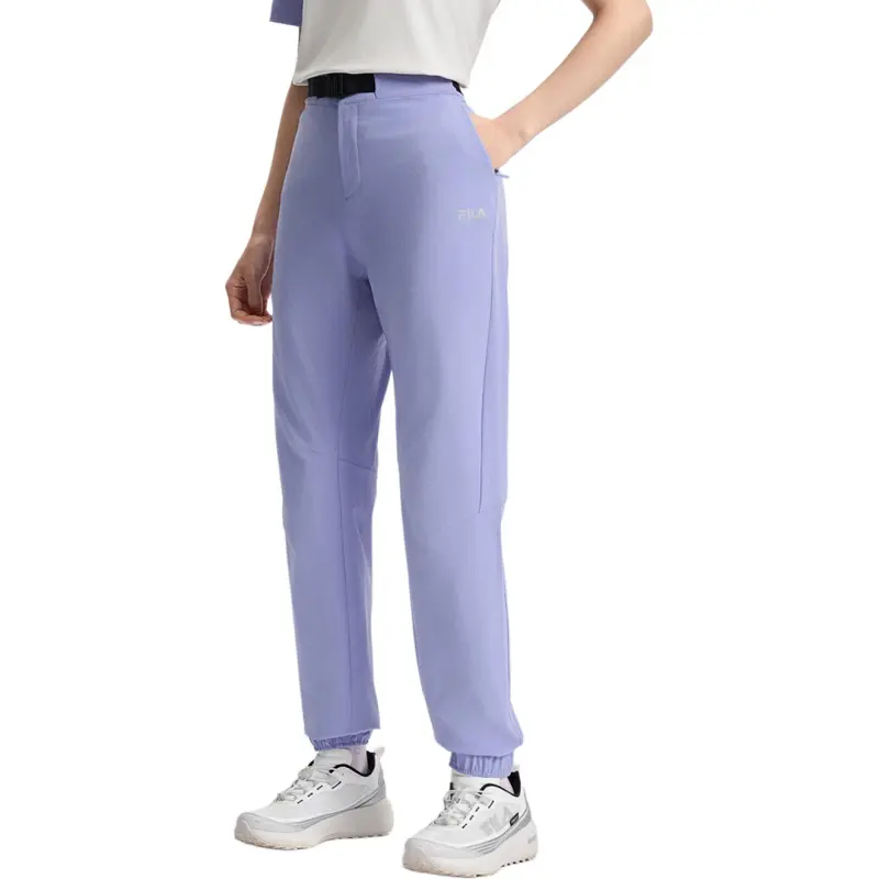FILA AthleticsCYCLING SS25 Knitted Sweatpants Women's Galactic Light Purple PR-4