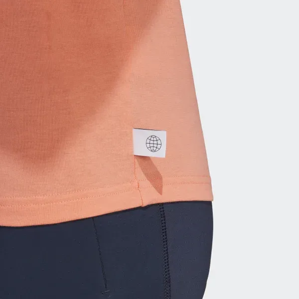 Adidas T-Shirts Women's Peach Pink-4