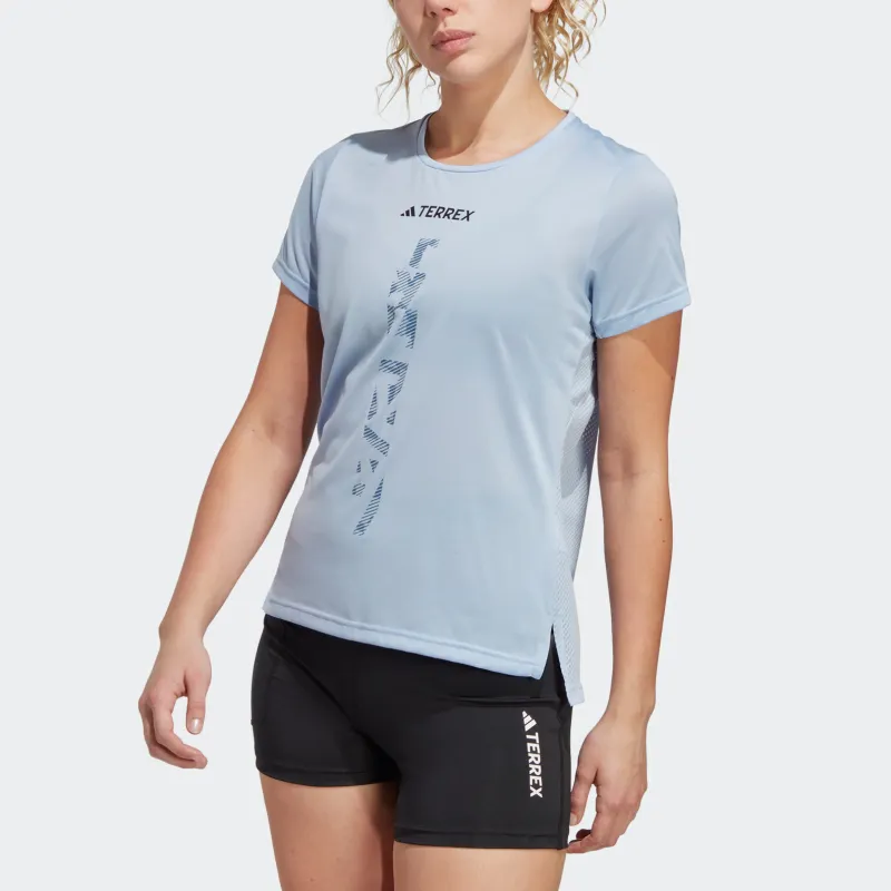Adidas T Shirts Women's Light Pink Blue-4