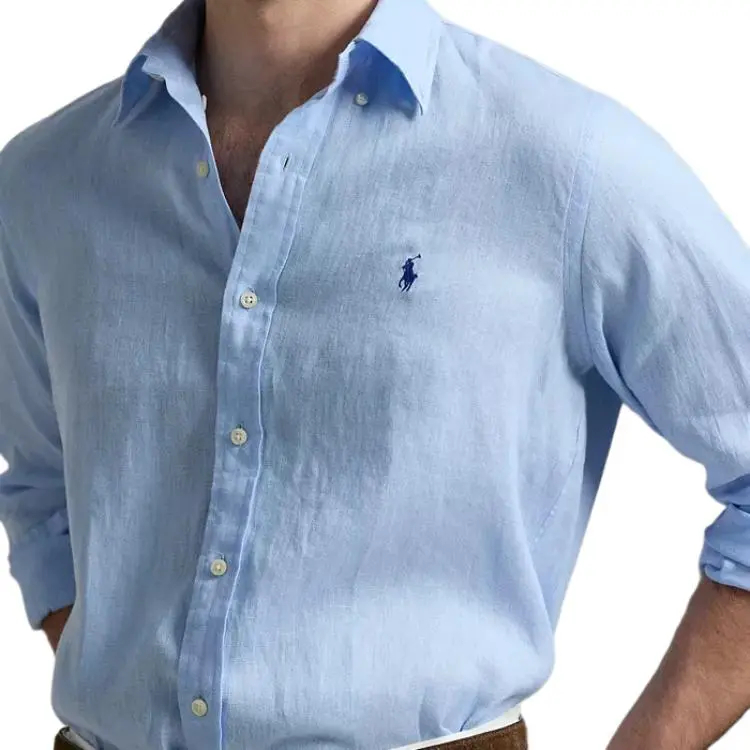 Polo Ralph Lauren Long Sleeve Piece Dye Linen Sport V1 Shirt-4