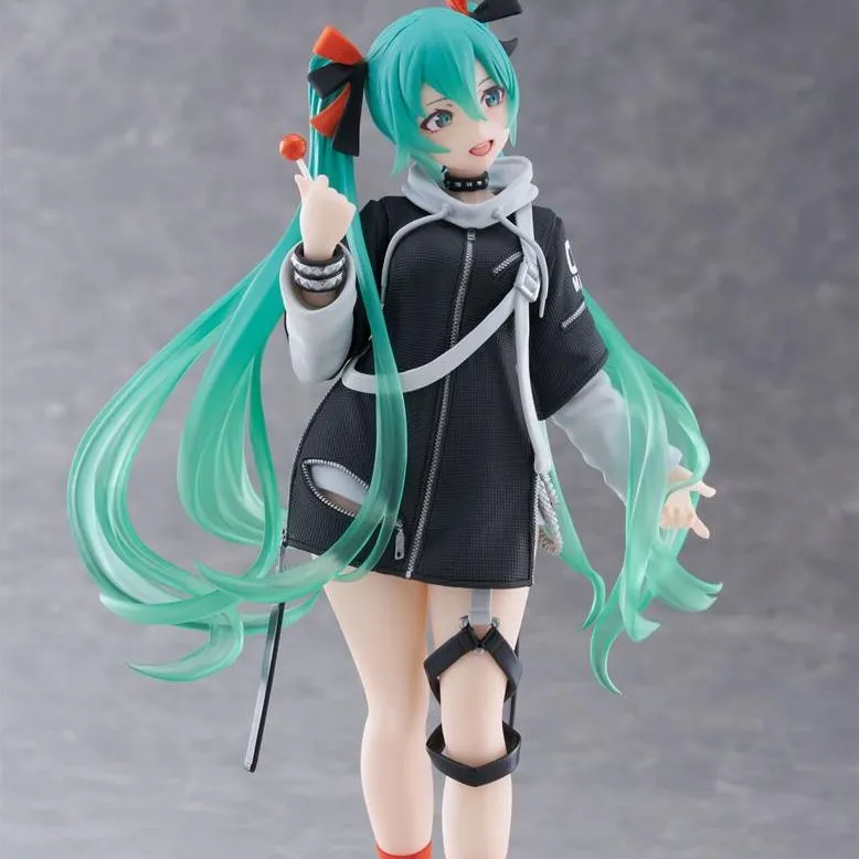 TAITO Hatsune Miku Fashion Figure Punk Bonus Gifts-4