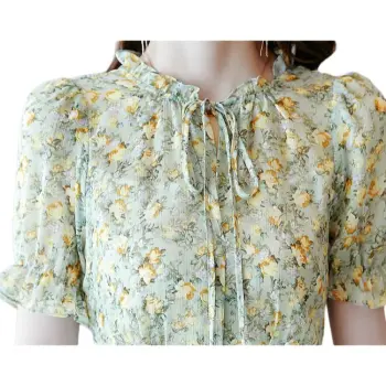 Mo Han Yi Mei Short Sleeved Dresses Women's Floral