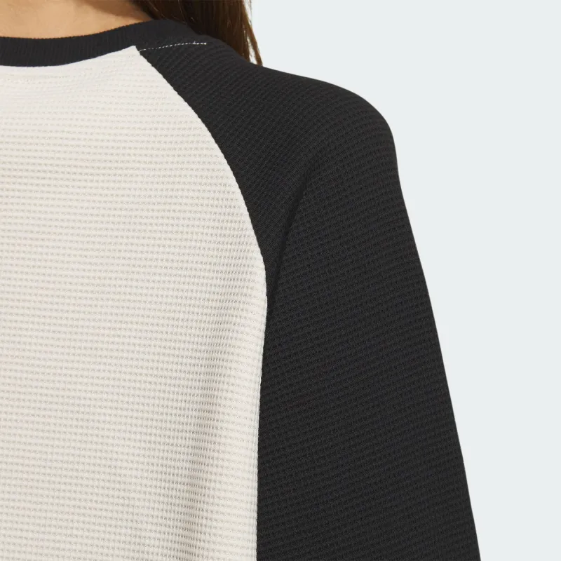 Adidas Originals Raglan Sleeve T Shirt Women's Wonder White/Black-4