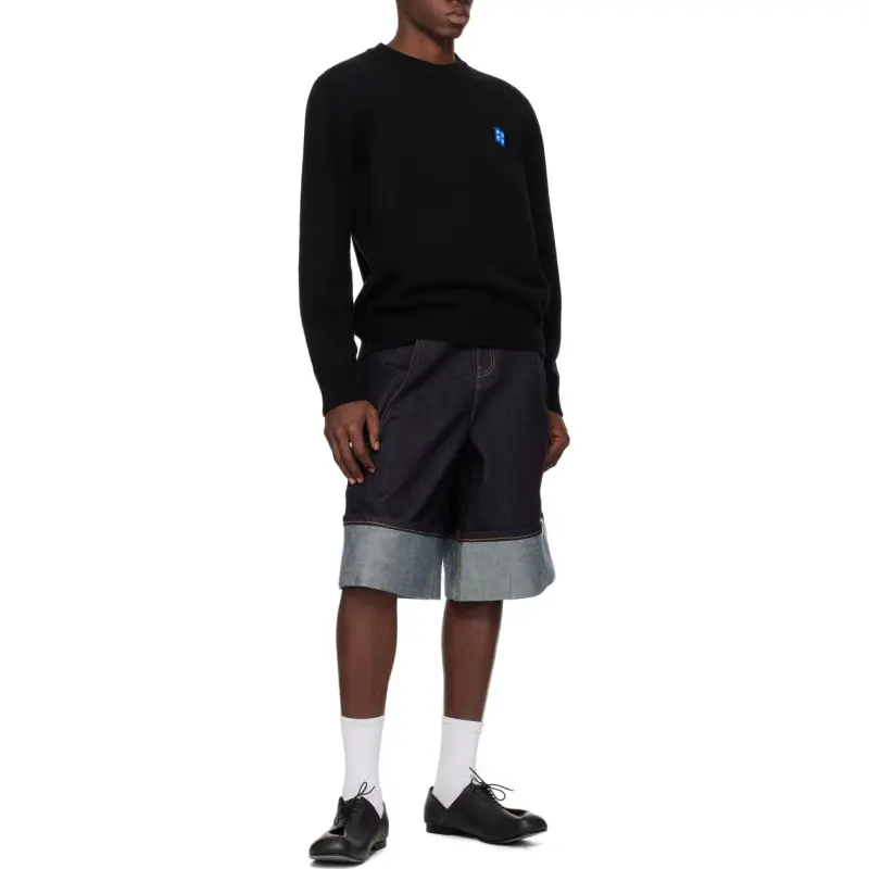 ADER ERROR Tetris appliqué Fine knit Jumper-3