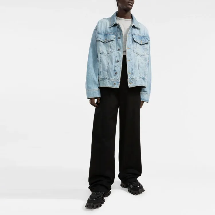 BALMAIN SS22 Denim Jacket Men's Blue-1