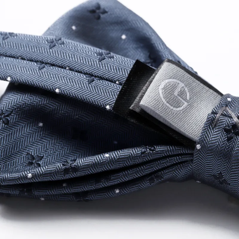 GOLDLION Polyester Bow Tie Men's Blue-2