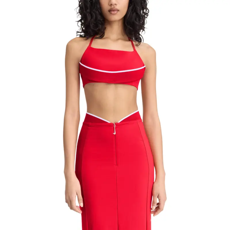 Jacquemus X Nike Sports Bra Dark Red-2