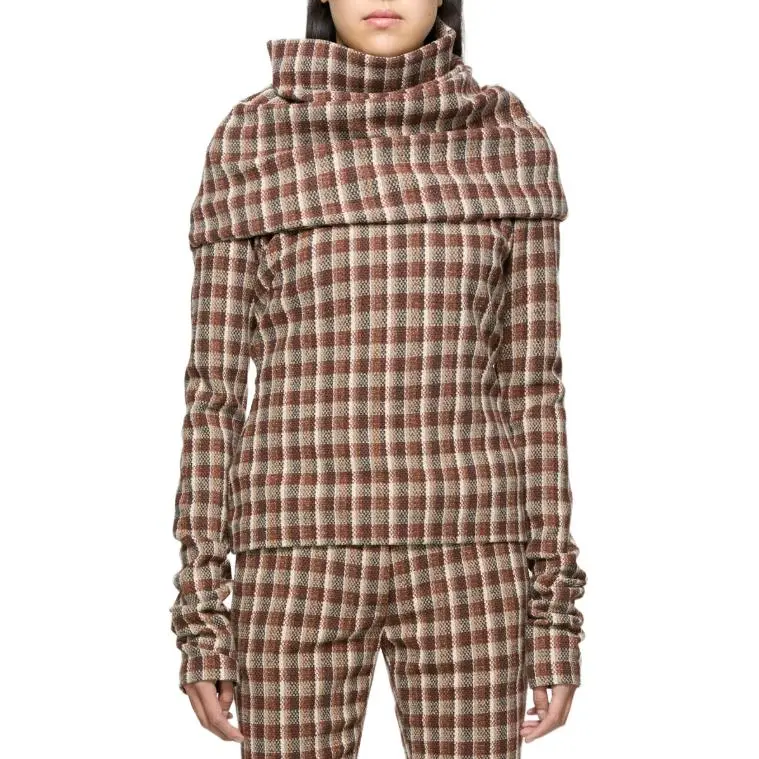 Acne Studios High Neckline Checked Blouse-2