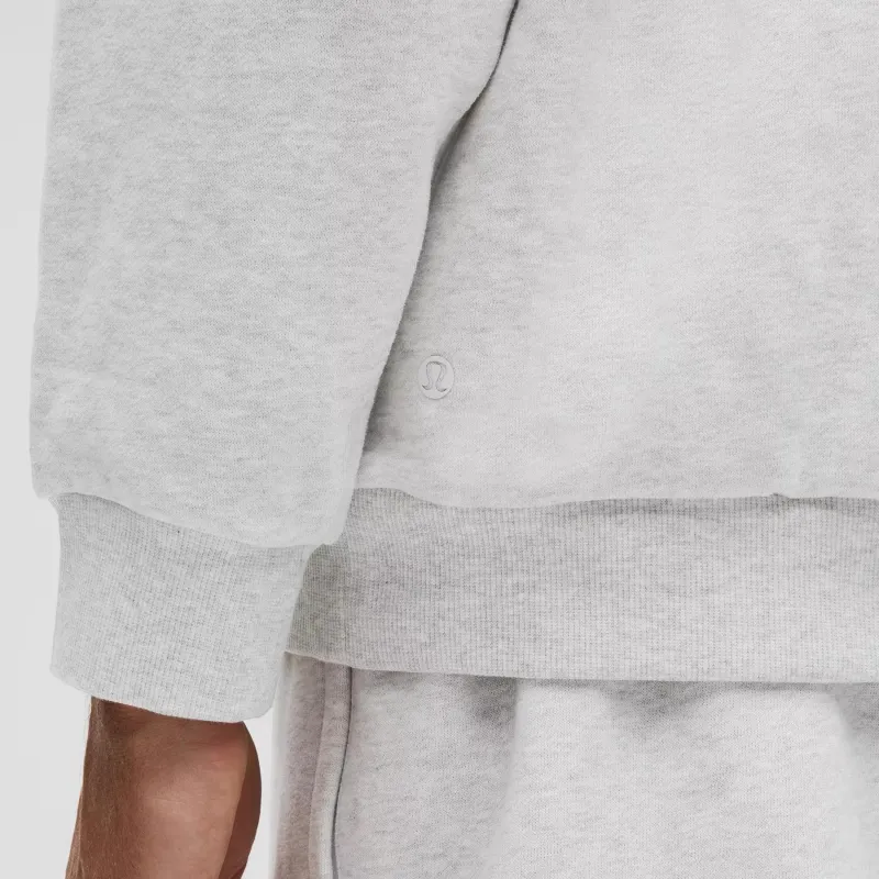 Lululemon Sweatshirt Men's Light Gray With A Hint Of Mixed Colors-3