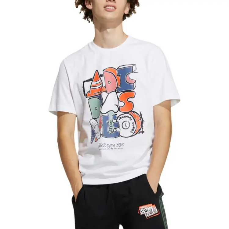 Adidas Neo T Shirts Men White-2
