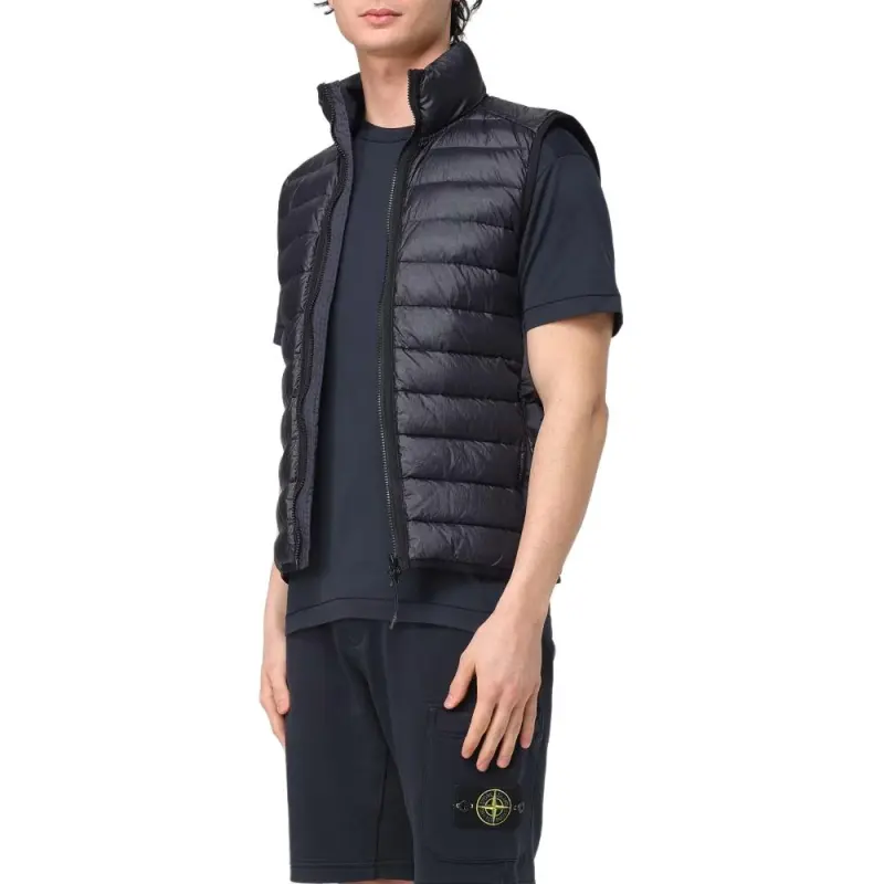 STONE ISLAND Compass Patch High Neck Padded Gilet-3