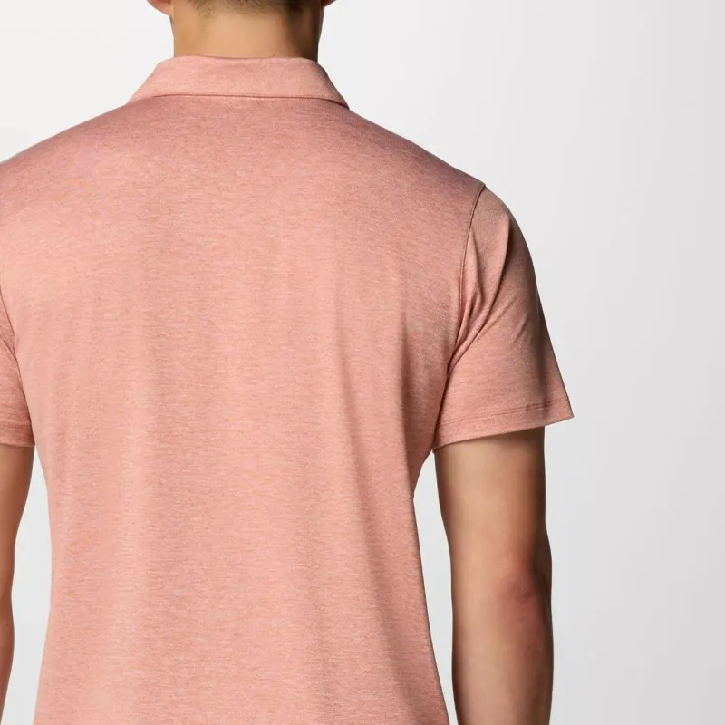 Columbia Tech Trail Polo Shirts Men Pink-4