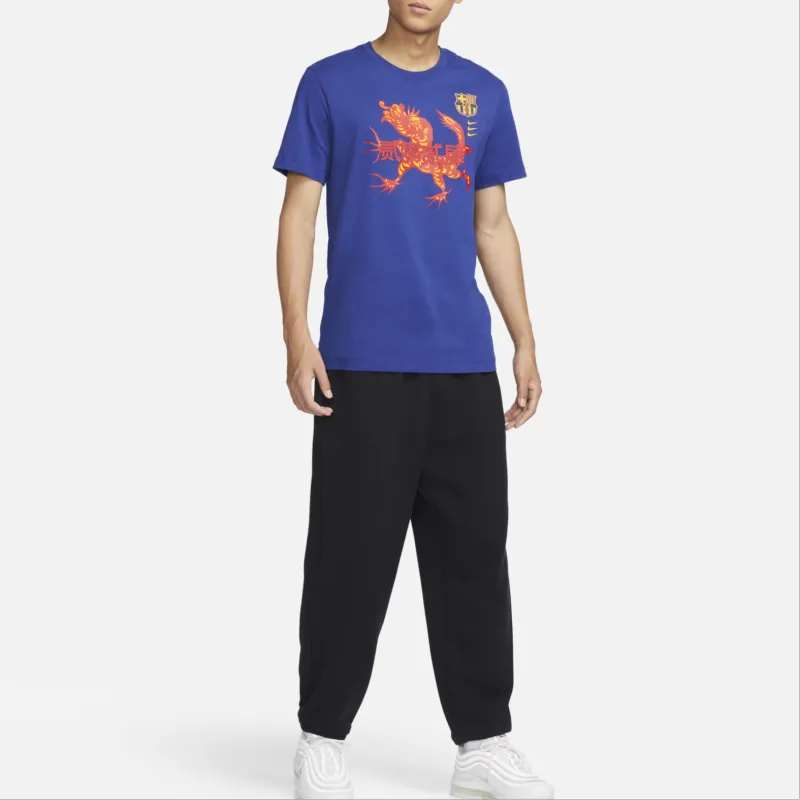 Nike T-Shirt Men's Dark Sapphire/University Gold-2