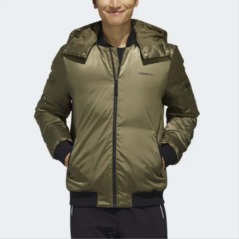 Adidas Neo M DWN BMB Down Jacket Men Brown-3