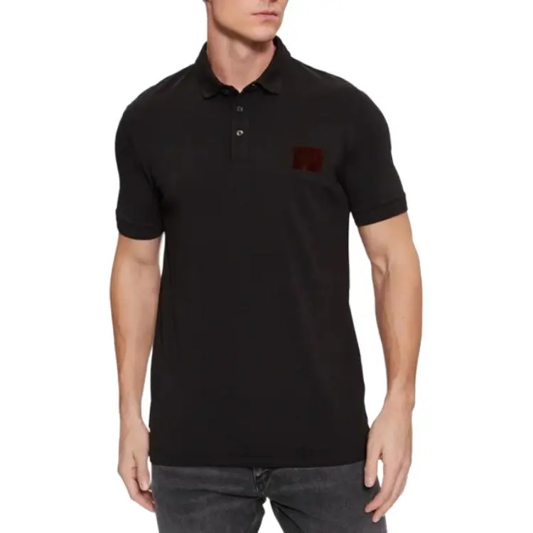 HUGO BOSS Logo appliqué Cotton Polo Shirt-2