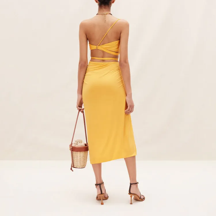 Jacquemus Casual Long Skirts Women's Yellow-2