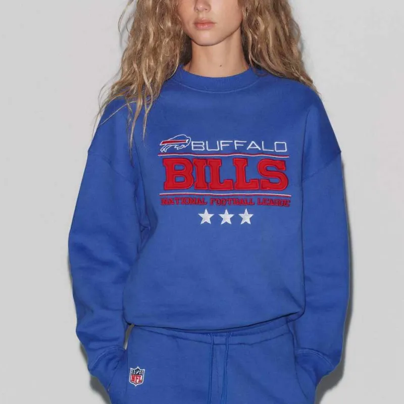 Nfl X ZARA Knitted Sweatpants Women's Blue-4