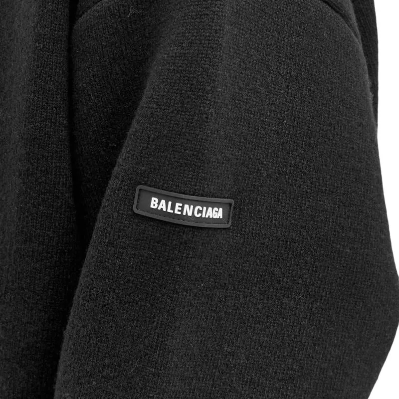 Balenciaga Knitwear Loose Fit Style Men's Black-4