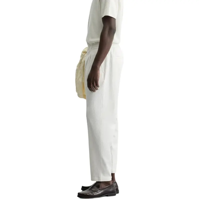 ZARA Casual Pants Men White-2