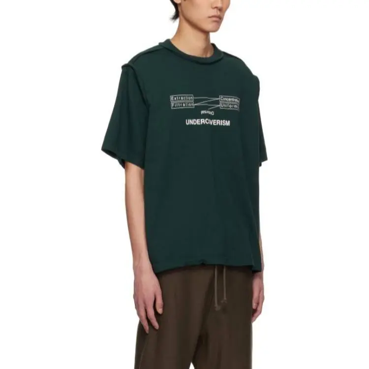 UNDERCOVER Logo print T shirt-4