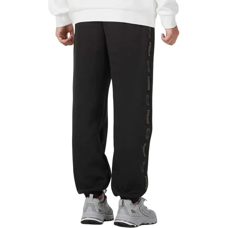 PUMA Men's Lifestyle Collection Women's Essentials Collection FW24 Knitted Sweatpants Unisex Black-4