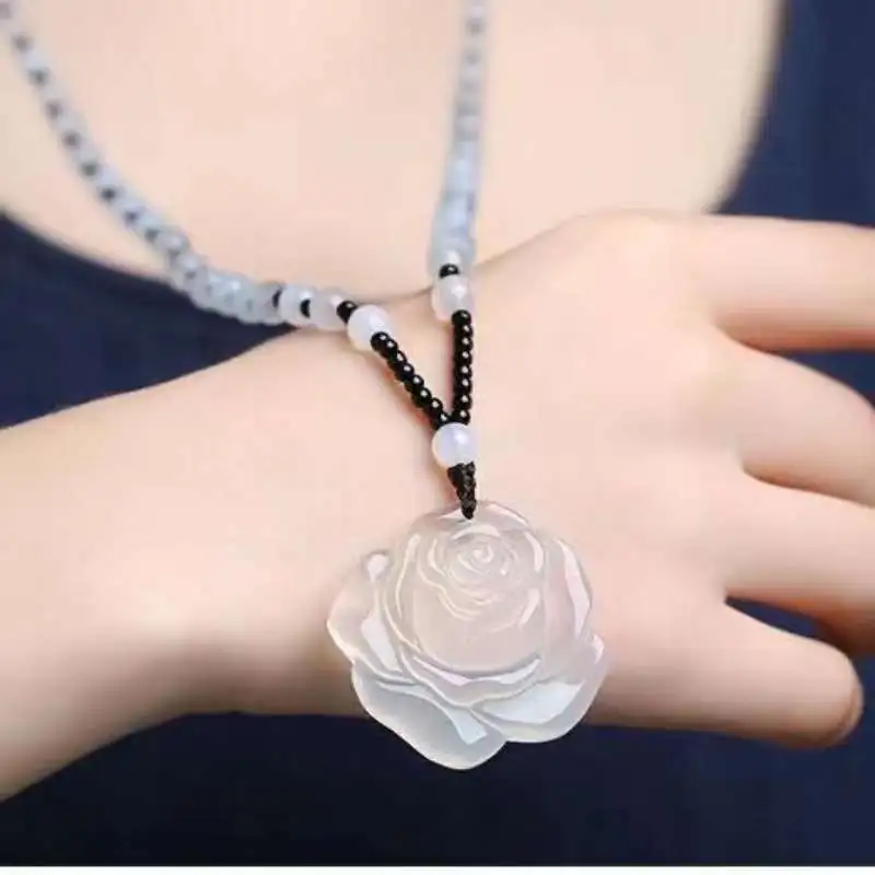 JUNWEN Jade Necklaces Unisex-5