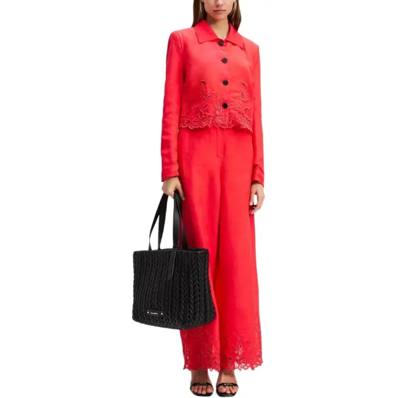 KARL LAGERFELD Casual Pants Unisex Bright Red-2