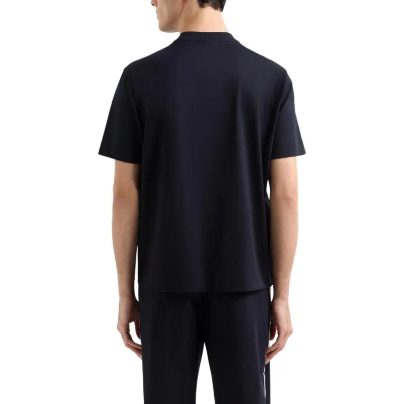 EMPORIO ARMANI Asv Jersey T shirt With Embossed Eagle Logo-3