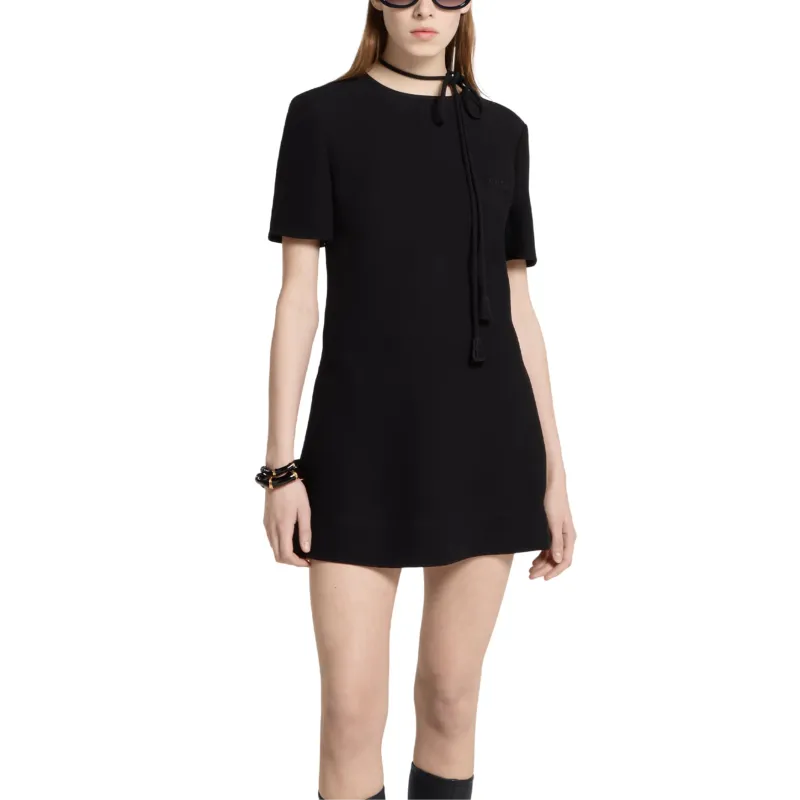 GUCCI SS25 Short Sleeved Dresses Women's Black-2