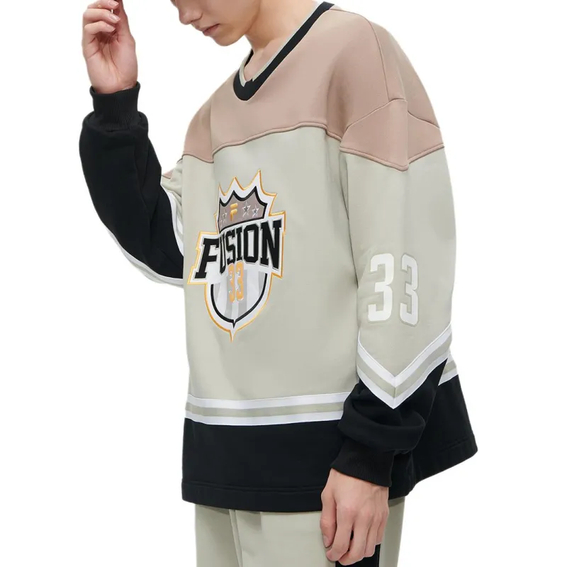 FILA FUSION Sweatshirt Men's Gray Duckling-4