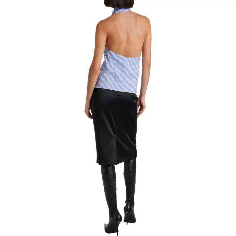 Balenciaga Striped Halter Top-4